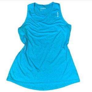 Reebok Jersey Tank Racerback Top Sz M Turquoise  #361M